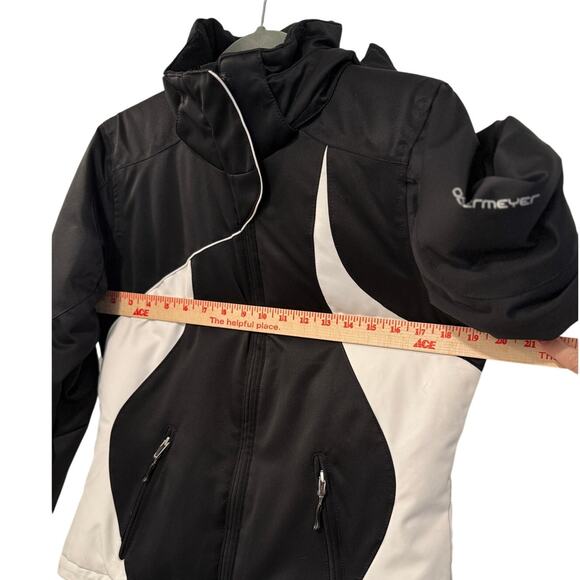 Obermeyer S Snowbird Ski/Snowboard Insulated Puffer Jacket $359 Hooded Black - Picture 9 of 10